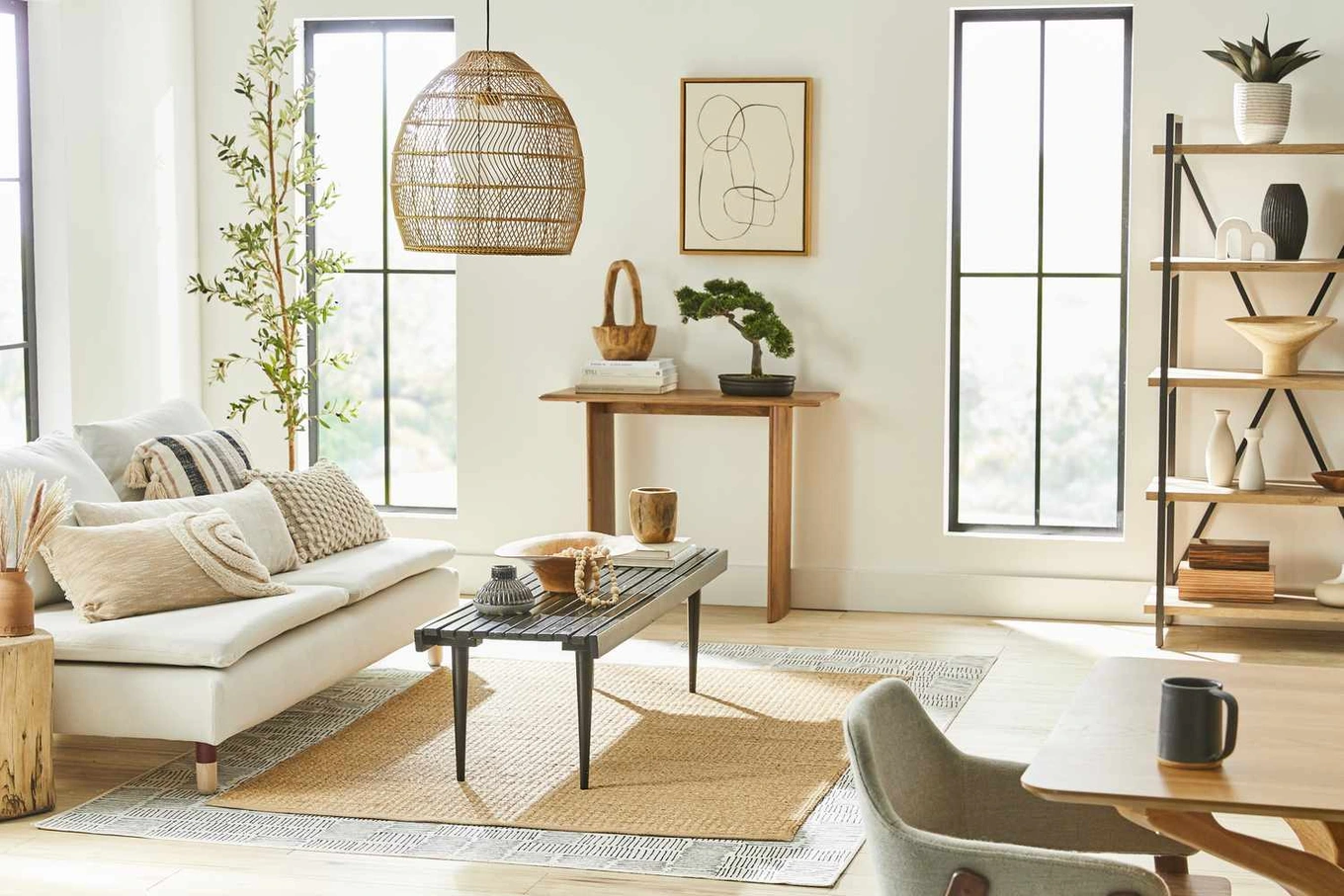 Xu hướng phòng khách 2026: Phong cách Japandi tái xuất